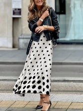 Elegant Fashion Spring And Summer White Gradient Polka Dot Print, Casual And Elegant Comfortable Street Vacation, 2025 New Listing Bustier Skirt